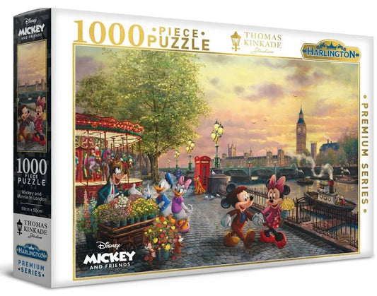 PUZZLE 1000PC MICKEY & MINNIE IN PARIS