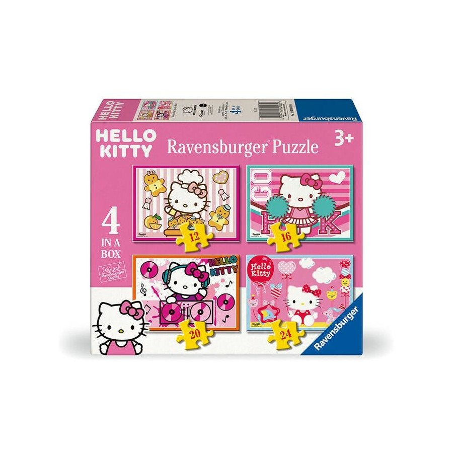 PUZZLE 4 IN A BOX HELLO KITTY