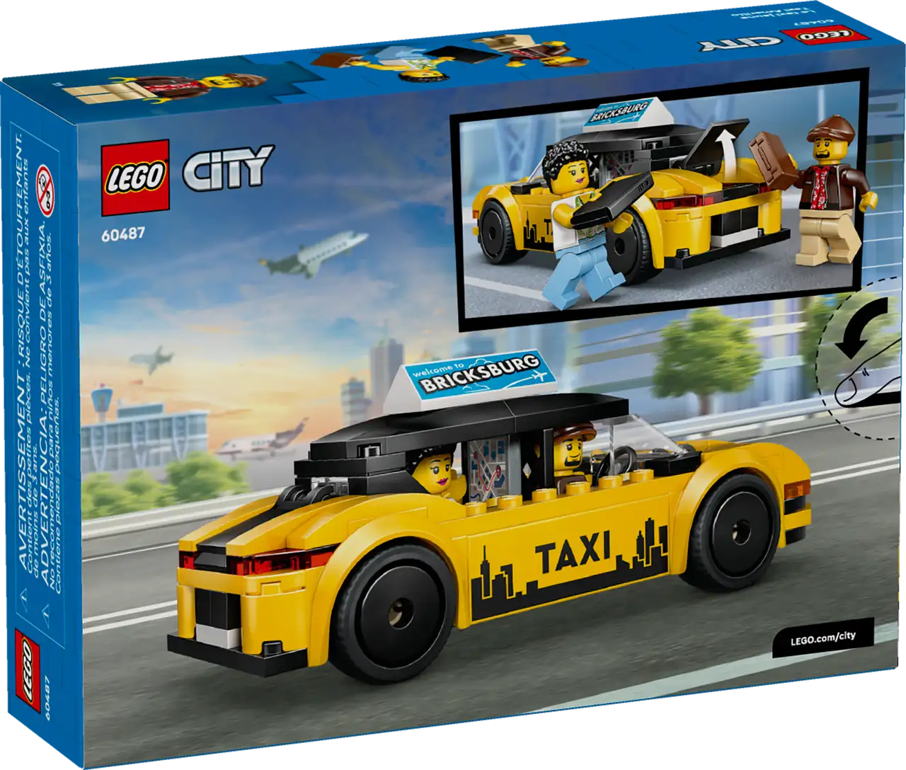 LEGO 60487 CITY YELLOW TAXI