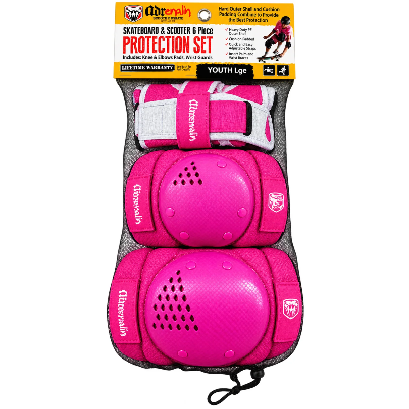 SKATE PROTECT YOUTH LGE PINK