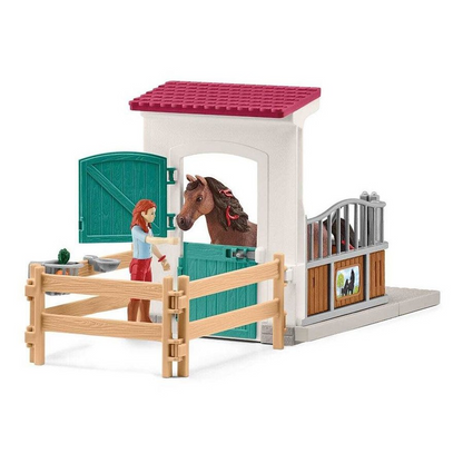 SCHLEICH 42710 HORSEBOX HANNAH & CAYENNE