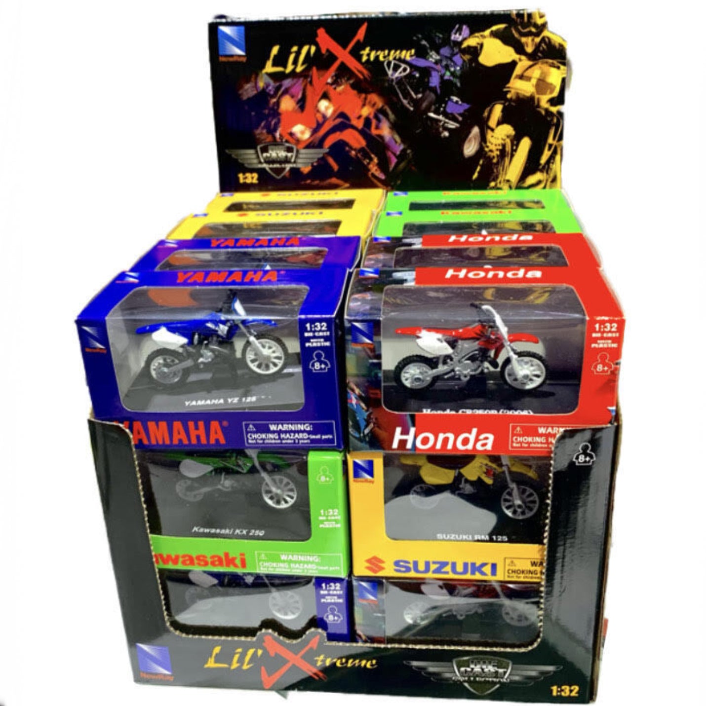 NEW RAY 1:32 MINI LICENSED DIRT BIKES