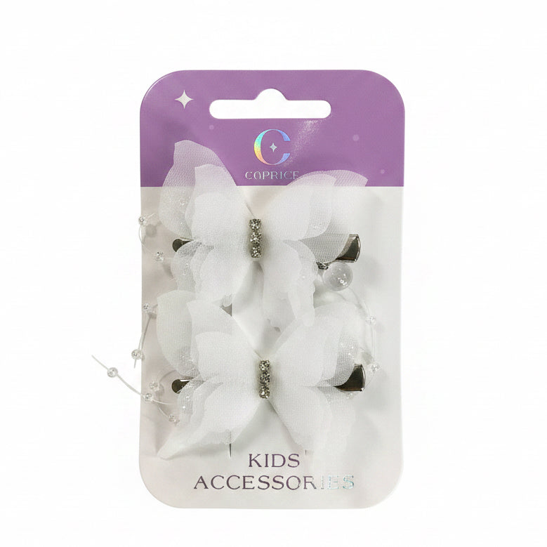C/NICE HC08567 2PC BUTTERFLY HAIR CLIP