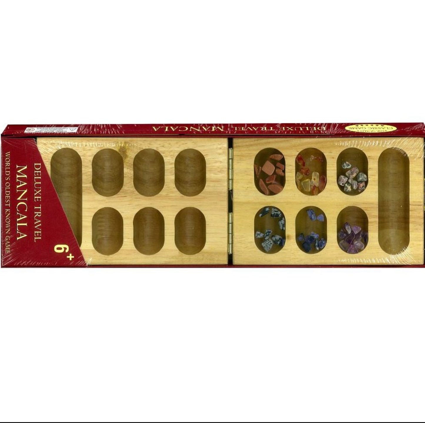 GAME MANCALA WOOD FOLDING TRAVEL