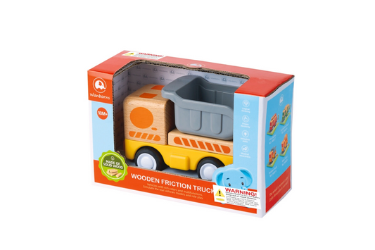 WOODEN FRICTION L&S DUMP TRUCK