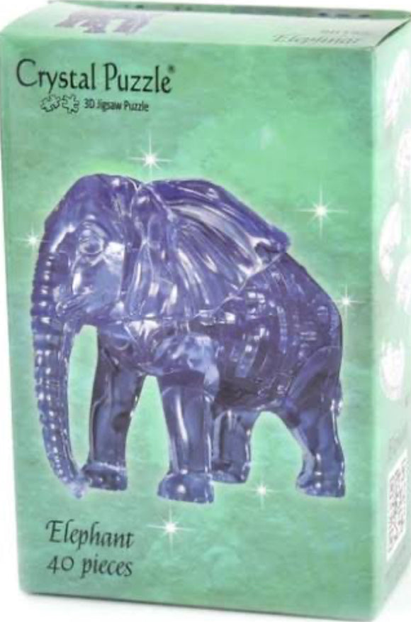 PUZZLE 3D CRYSTAL ELEPHANT