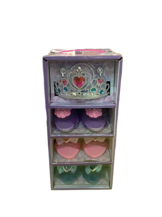 PRINCESS SET TIARA & 3 PAIR OF SHOES