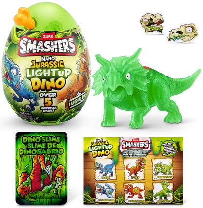 ZURU SMASHERS JURASSIC LIGHT UP NANO EGG