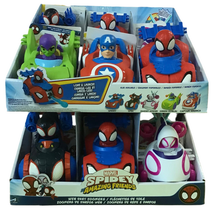 SPIDEY N FRIENDS WEB DART ZOOMERS AST