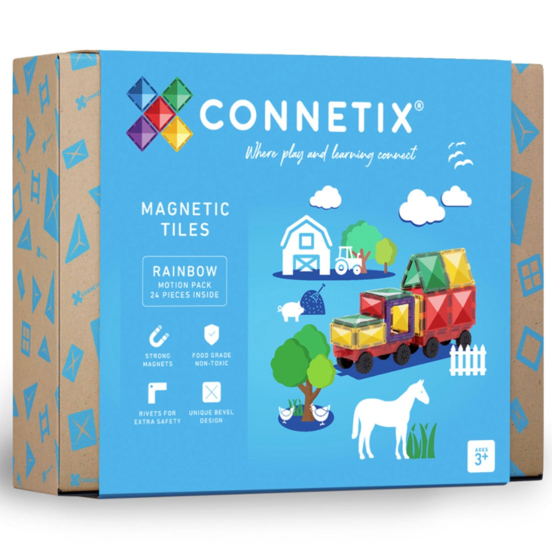 CONNETIX RAINBOW MOTION PACK 24PC