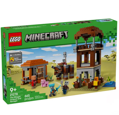 LEGO 21278 THE PILLAGER OUTPOST AND RAVA