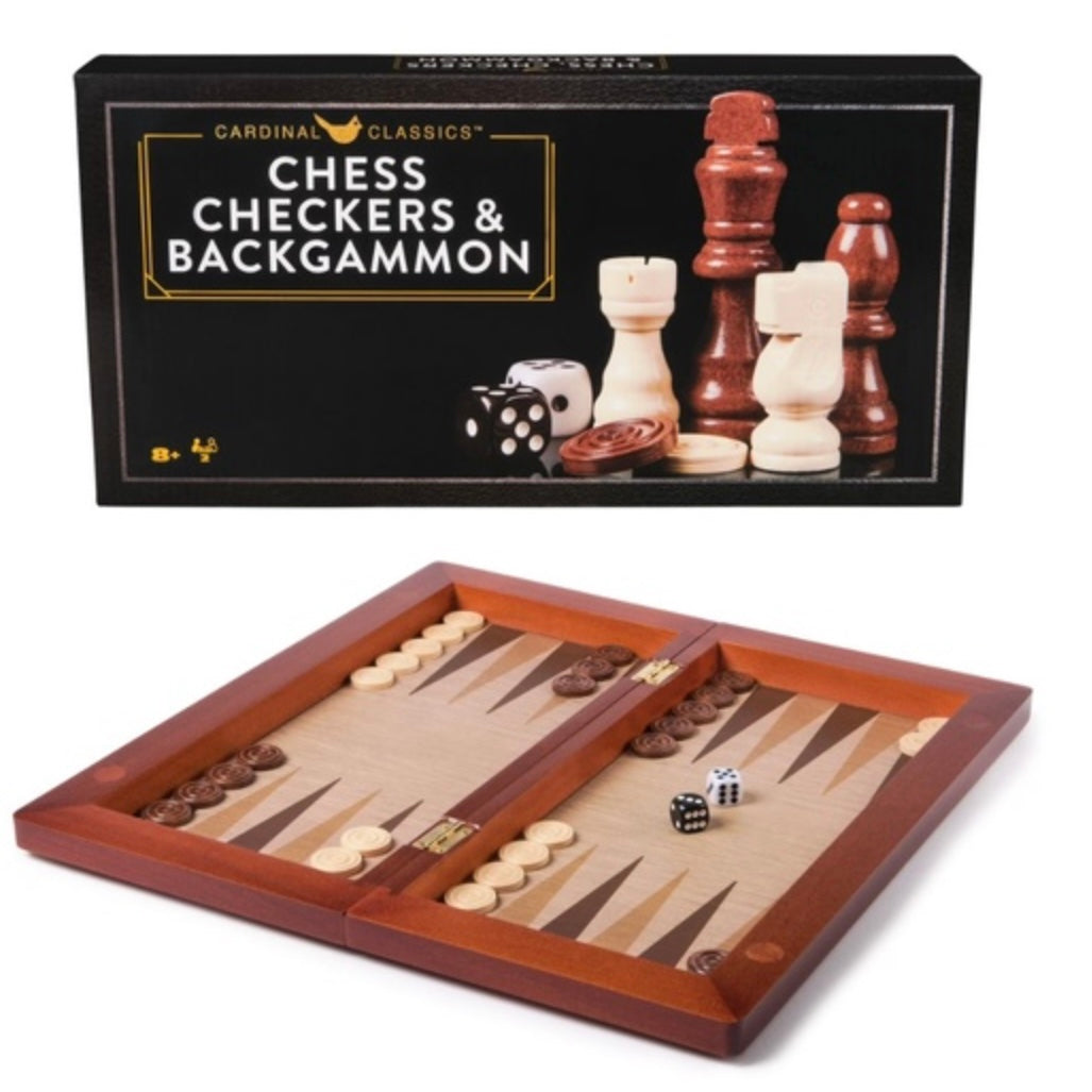 GAME CLASSIC DLX B/GAMMON, CHESS CHECK N