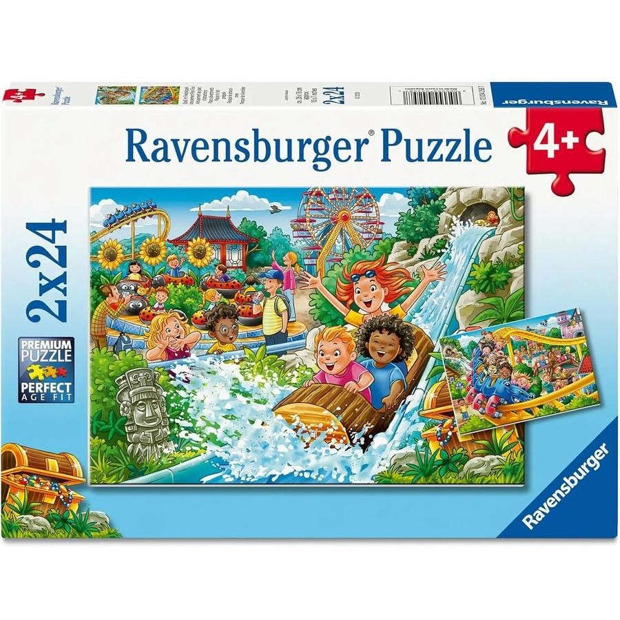 PUZZLE 2X24PC AMUSEMENT PARK FUN