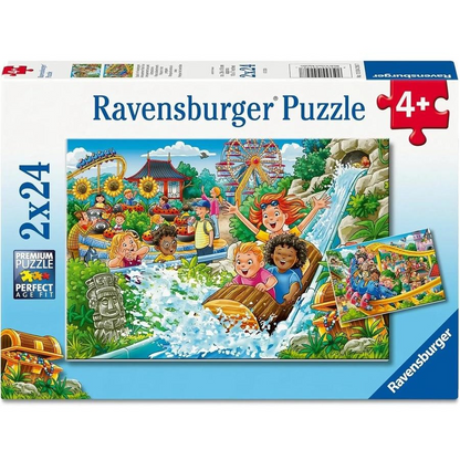 PUZZLE 2X24PC AMUSEMENT PARK FUN