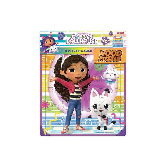 PUZZLE 16PC GABBY DOLLHOUSE WOOD TRAY