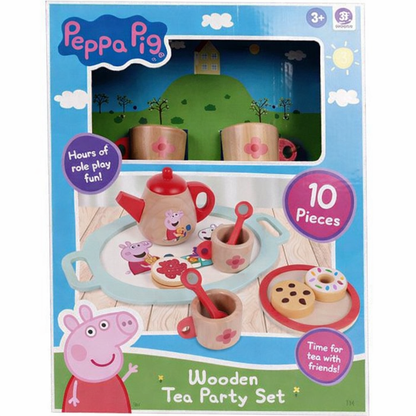 PEPPA PIG WOODEN TEA PARTY SET