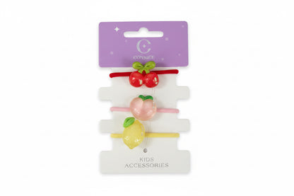 C/NICE HC09069 3PC FRUIT HAIR TIES