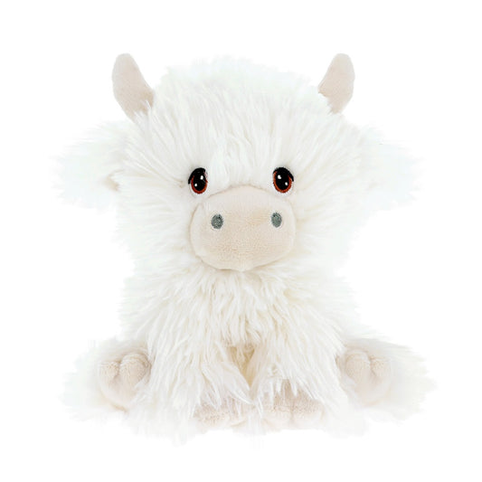 PLUSH KEELECO SHAGGY COW CREAM 18CM