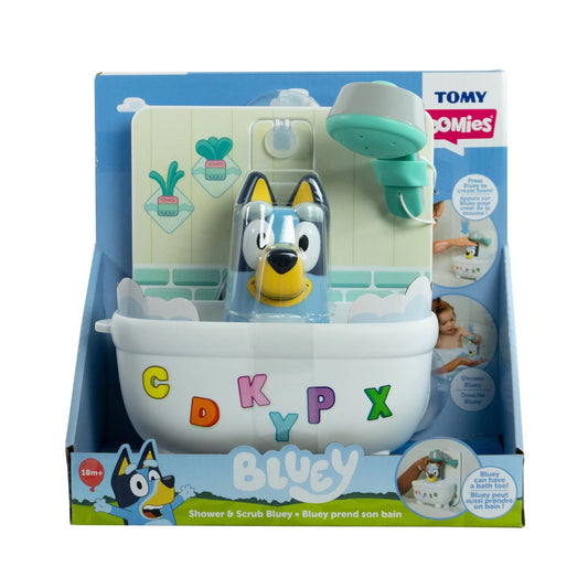 TOMY SHOWER & SCRUB BLUEY