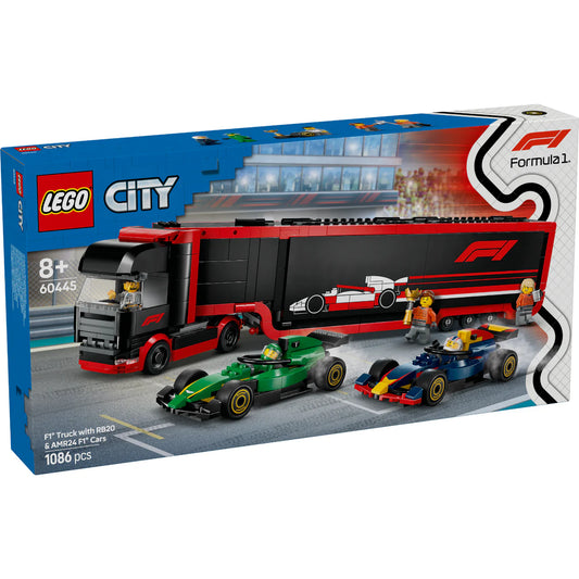 LEGO 60445 CITY F1 TRUCK W RB20 & AMR24