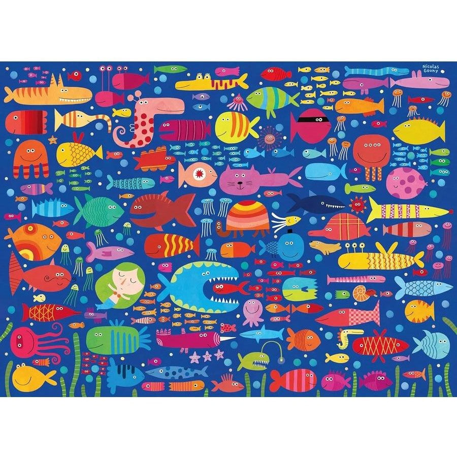 PUZZLE 200PC FUNNY FISH FRIENDS
