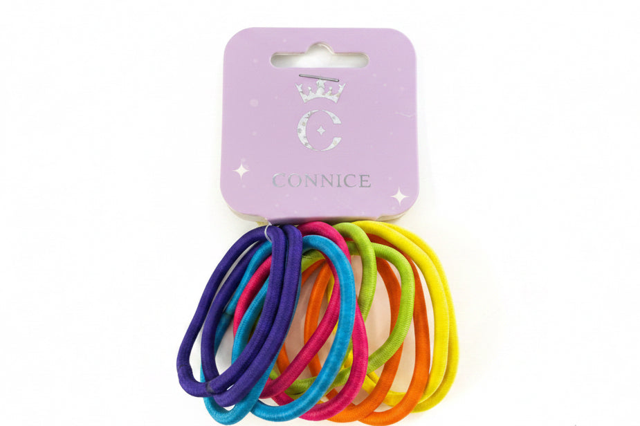 C/NICE HC02572 12PK HAIR TIE AST COLOURS