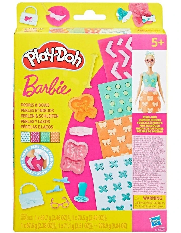 PD BARBIE DESIGNER PATTERN PEARLS/BOWS