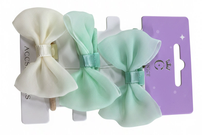 C/NICE HC13585 3PC BOW HAIR TIES