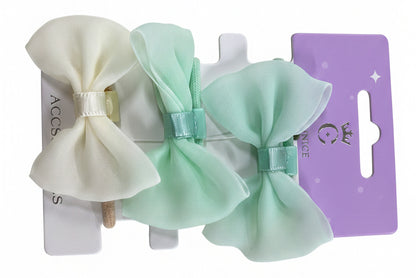 C/NICE HC13585 3PC BOW HAIR TIES