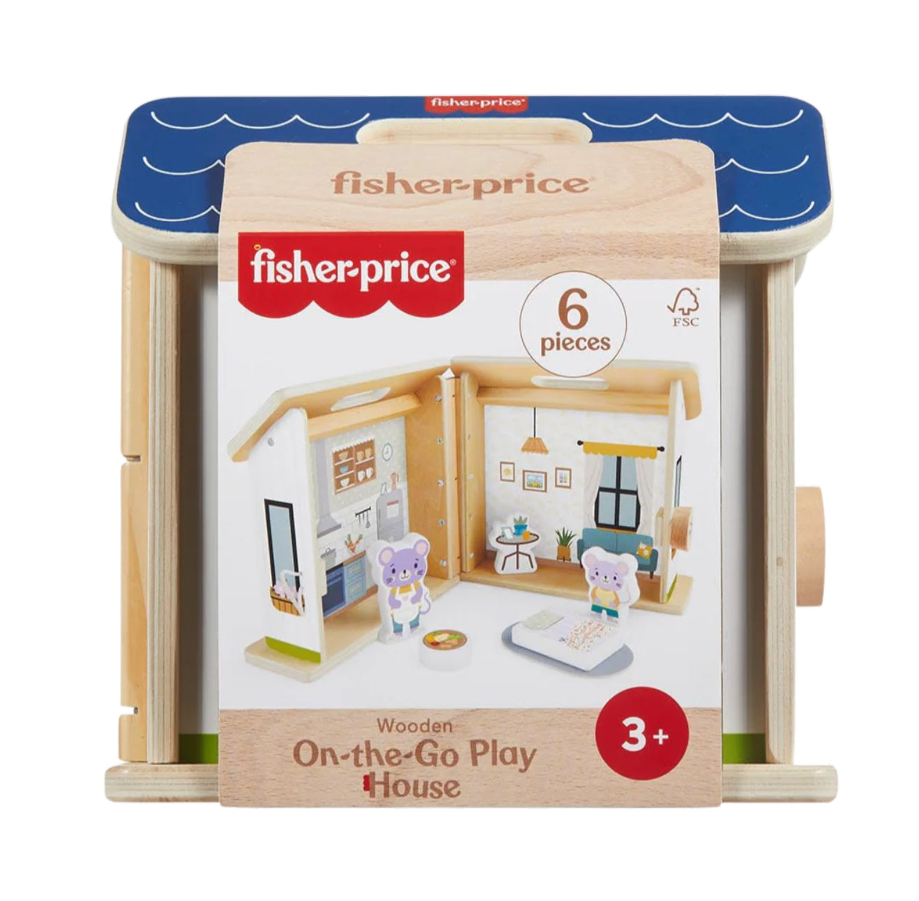 F/P WOODEN FOLDING DOLLHOUSE