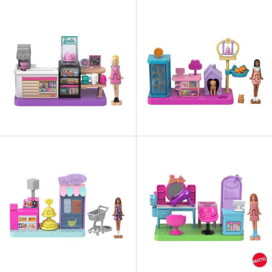 BRB MINI BARBIELAND SALON PLAYSET AST