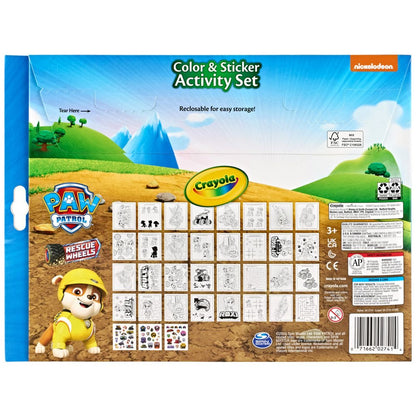 CRAYOLA CLR/STKR ACT SET PAW PATROL