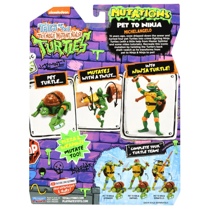 TMNT MUTATIONS PET TO NINJA MICHELANGELO