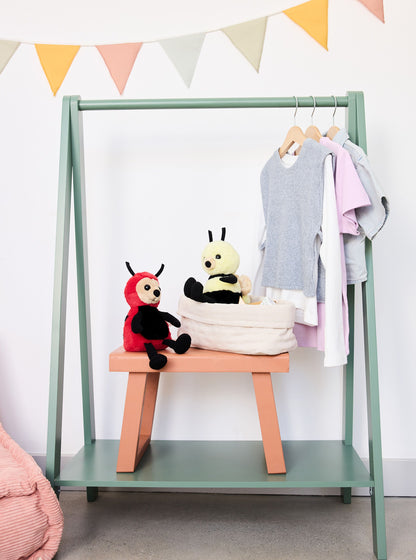 CB BEAR & ME LEAF LADYBIRD ROSE RED