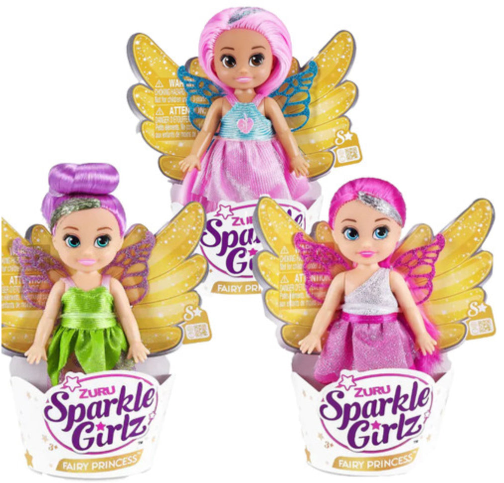 SPARKLE GIRLZ 4.7" FAIRY CUPCAKE AST