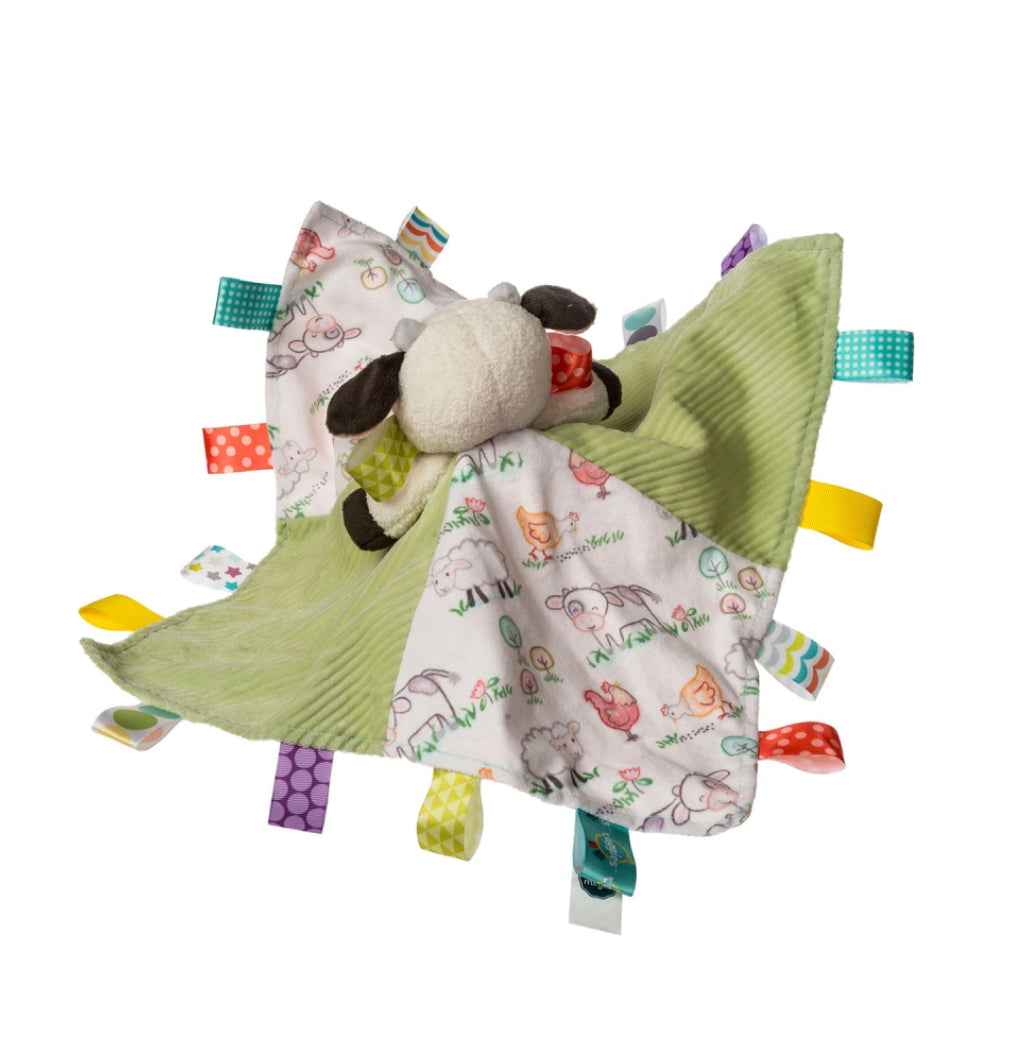 PLUSH MARY MEYER TAGGIES COW BLANKET