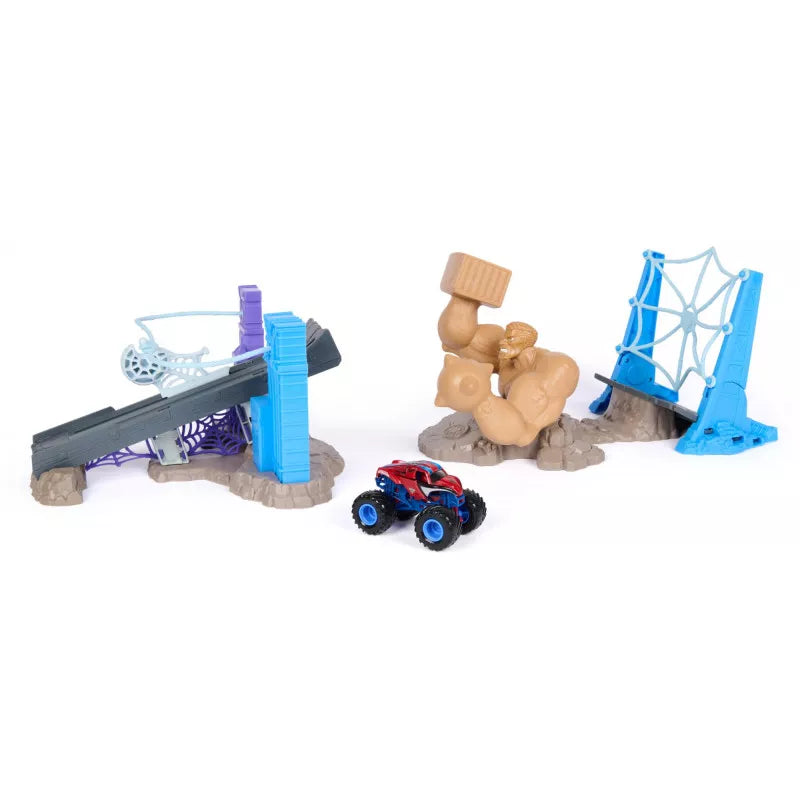 MONSTER JAM MARVEL SPIDERMAN PLAYSET