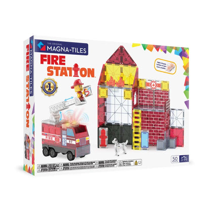 MAGNA TILES FIRE STATION 50PC
