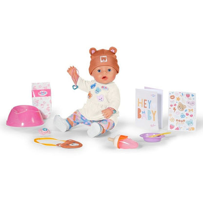 BB BABY BORN EMMA 43CM IN TEDDY STYLE