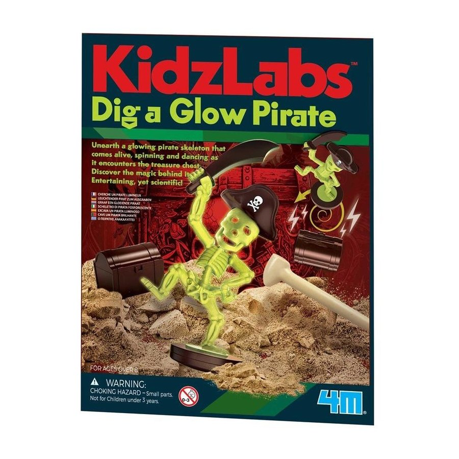 4M KIDZLABS DIG A GLOW PIRATE