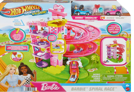 H/W RACER VERSE BARBIE SPIRAL RACE SET