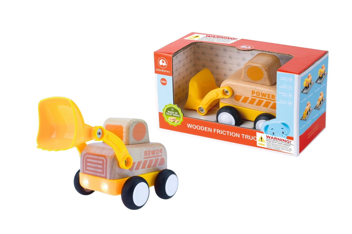 WOODEN FRICTION L&S BULLDOZER