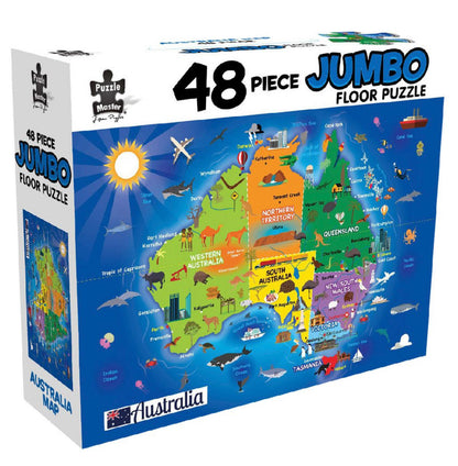 PUZZLE 48PC JUMBO FLOOR AUSTRALIA MAP