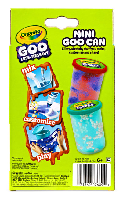 CRAYOLA MINI GOO CANS 1PK