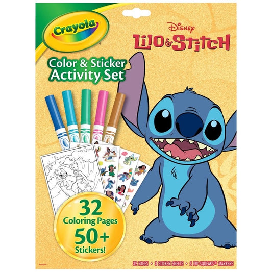 CRAYOLA CLR/STKR ACT SET LILO & STITCH