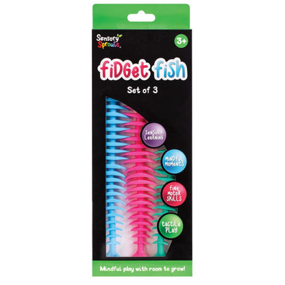 SENSORY FIDGET FISH 3PC