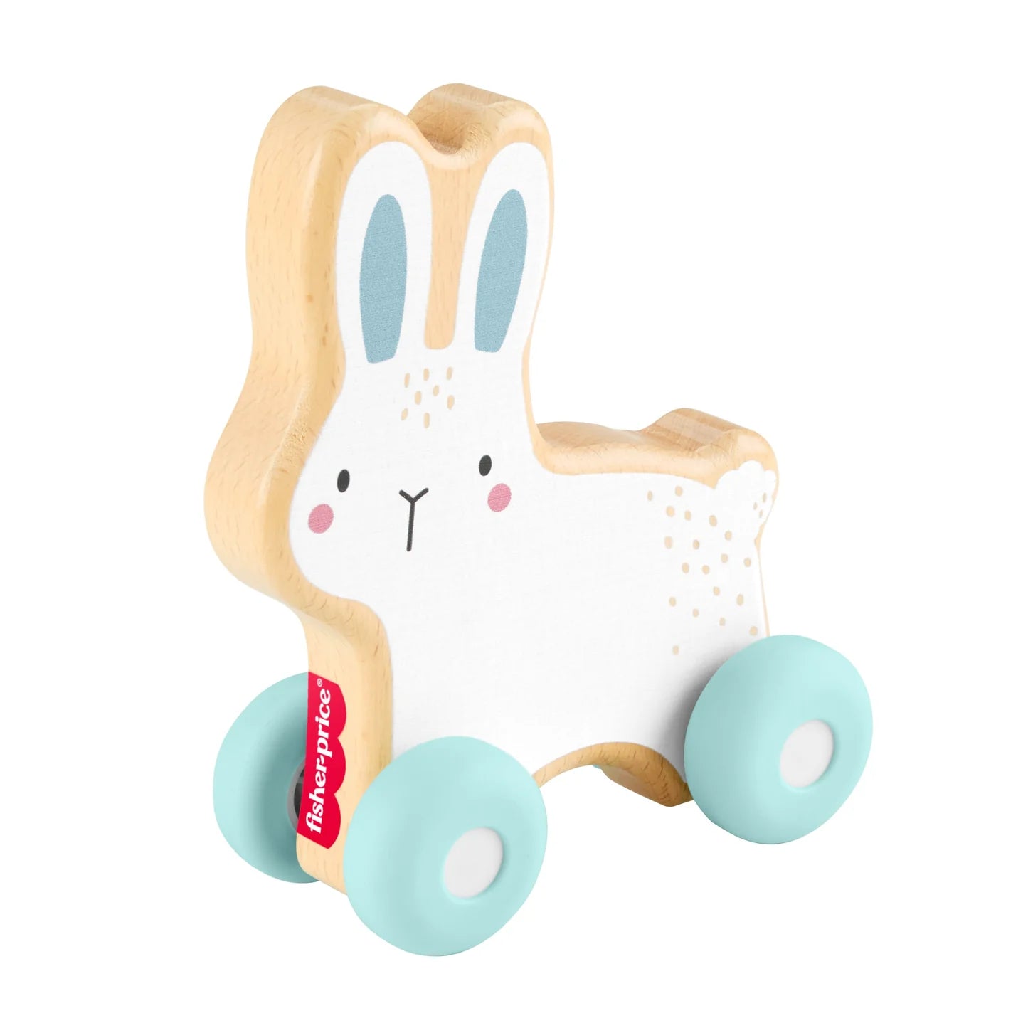 F/P WOODEN PUSH ALONG BUNNY