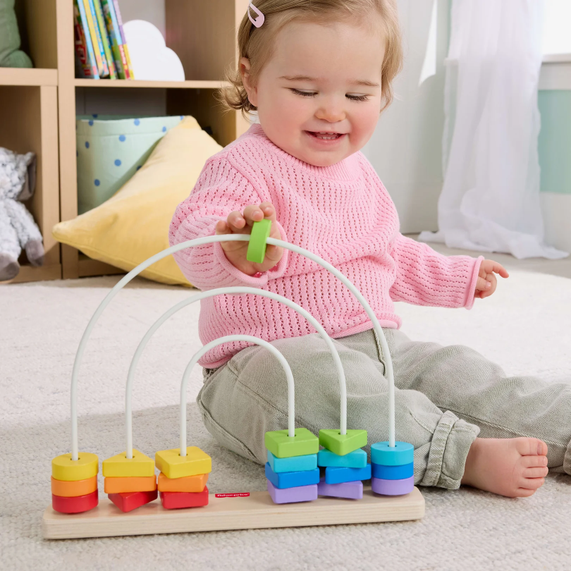 F/P WOODEN RAINBOW BEAD BAR