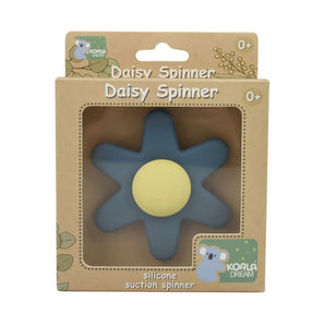 SILICONE DAISY SPINNER W SUCTION BASE BL