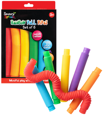 SENSORY RAINBOW PULL PIPES